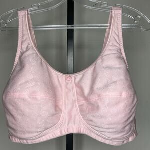 ABC bra-size 46DDD-wireless, contour, pink 5 hook‎ clasp, lightly padded